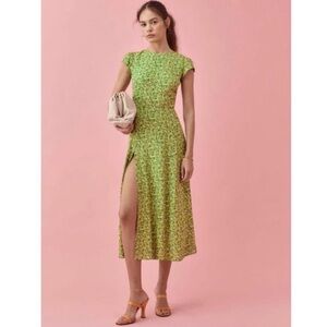 Reformation Gavin Green Midi Dress